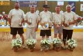 Vice-champions 4ème D:Vallet G et , Donques S, Paquet Y, Durant JM (ESB (...)