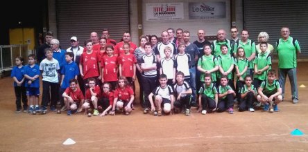 Les cinq CFB, les accompagnateurs et les dirigeants.