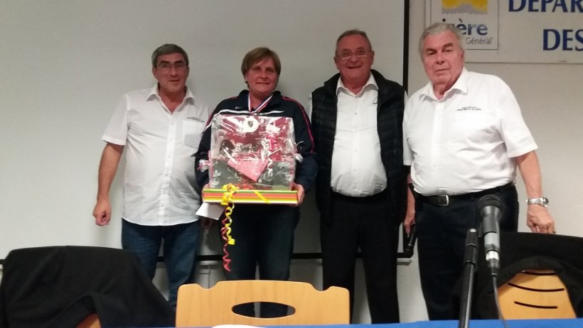 Virginie Lardière, championne de France Simple M4